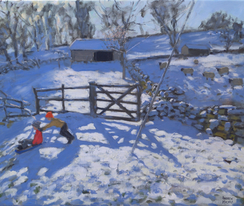 Farm at Elton, near Rowsley, 2008 (oil on canvas)