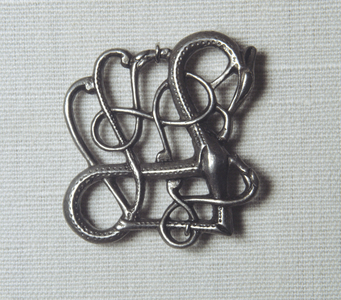 Brooch, found in Trollaskogur, southwestern Iceland (silver)