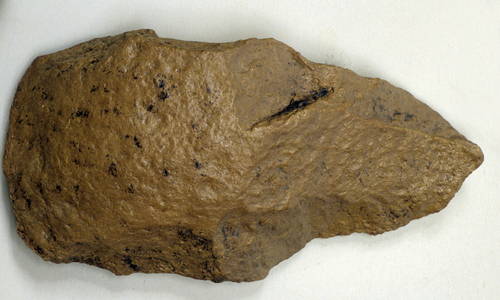 Acheulian hand axe, c.200 000 BC (flint)