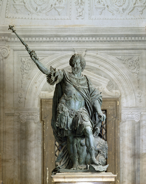 Portrait of the King of France Henri IV, 1606-1609 (bronze)