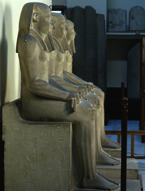 Sesostris I (lateral), Licht - Museum of Egypt, Cairo
