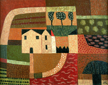 Patterned Landscape, 1999 (oil on canvas)