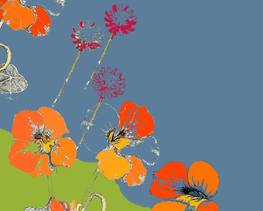 Nasturtium (mixed media)