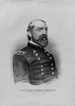 Majr. Genl. George G. Meade, pub. by Currier & Ives, c.1863 (litho)