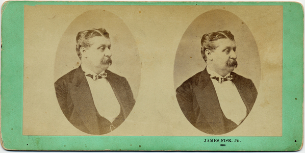 James Fisk (1834-72), American Financier (stereo photo)