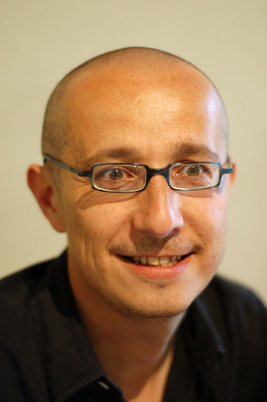 Portrait of Nicolas Offenstadt, French writer. Photography 2007.