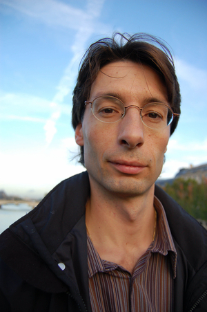 portrait of Thomas Paris French writer in October 2006.