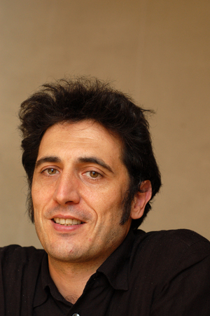 Portrait of Pierre Druilhe cartoonist and comic book author. Photography 2008.