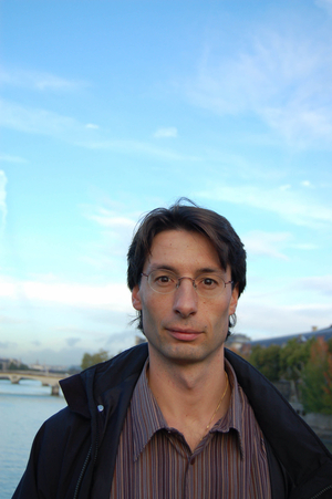 portrait of Thomas Paris French writer in October 2006.