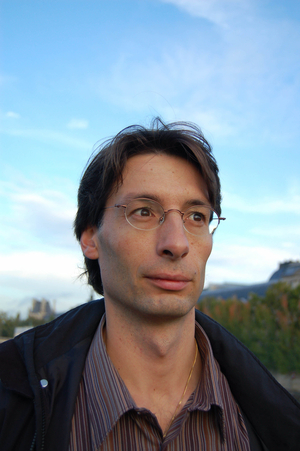 portrait of Thomas Paris French writer in October 2006.