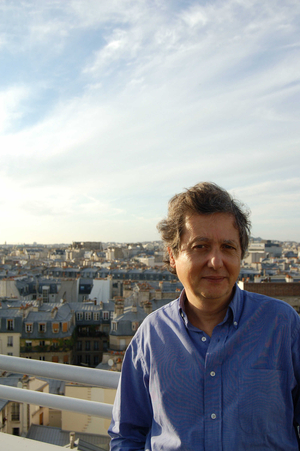 Portrait of Pierre Haski, French journalist.