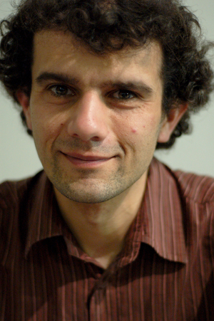 Portrait of Vincent Doumayrou, French writer. Photography 2007.