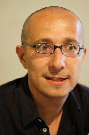 Portrait of Nicolas Offenstadt, French writer. Photography 2007.