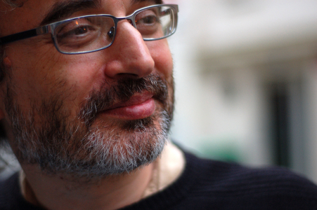 Portrait of David B., cartoonist. Photography 2007.