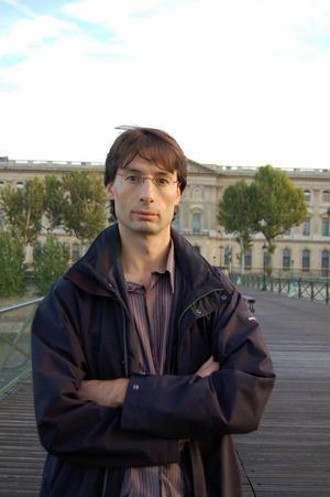 portrait of Thomas Paris French writer in October 2006.