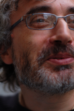 Portrait of David B., cartoonist. Photography 2007.
