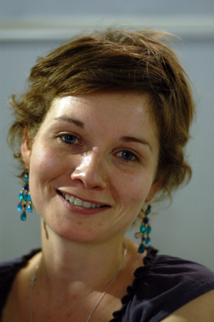 Portrait of Ingrid Thobois, French writer. Photography 2007.
