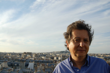 Portrait of Pierre Haski, French journalist.