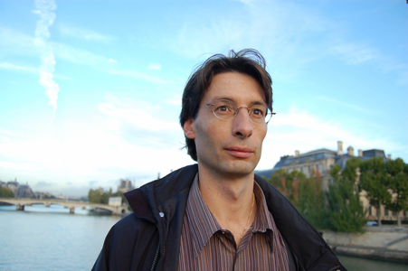 portrait of Thomas Paris French writer in October 2006.