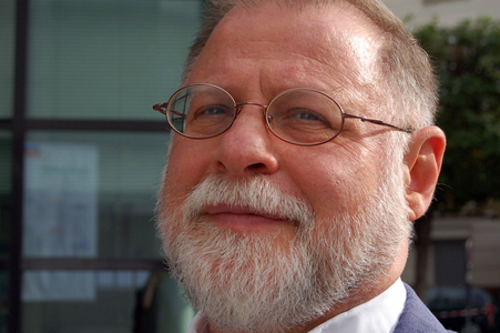 Vincennes, Festival America, (Festival of Literatures of North America), 30/09/2006: portrait of Canadian writer Alberto Manguel.