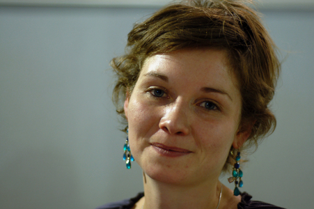 Portrait of Ingrid Thobois, French writer. Photography 2007.