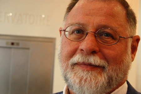 Vincennes, Festival America, (Festival of Literatures of North America), 30/09/2006: portrait of Canadian writer Alberto Manguel.