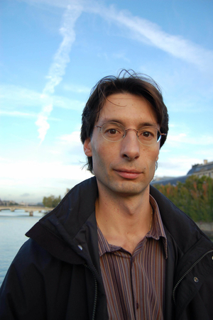 portrait of Thomas Paris French writer in October 2006.