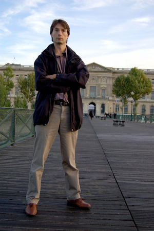 portrait of Thomas Paris French writer in October 2006.