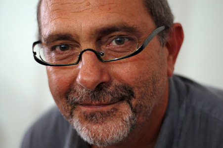 Portrait of Patrick Coupechoux, French writer. Photography 2007.