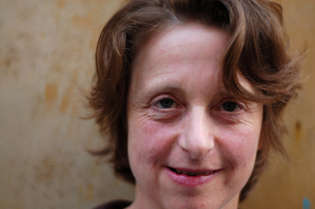Portrait of Anne Van der Linden illustrator. Photography 09/2008.