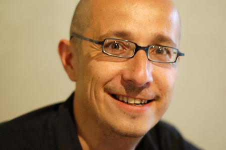 Portrait of Nicolas Offenstadt, French writer. Photography 2007.