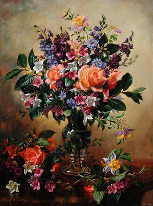 Flowers that Say All (oil on canvas)
