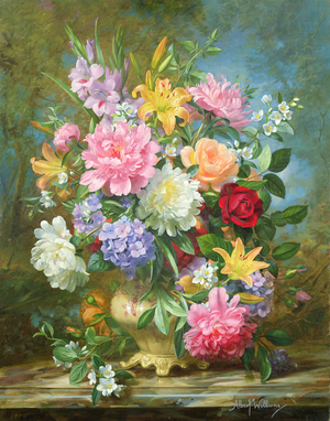 Peonies and mixed flowers (painting)