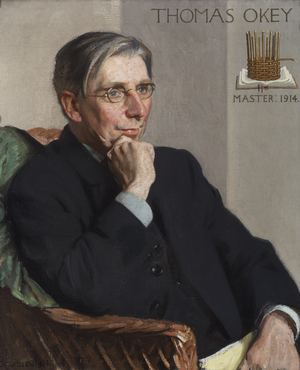 Portrait of Thomas Okey, Master of the Art Workers Guild, 1914
