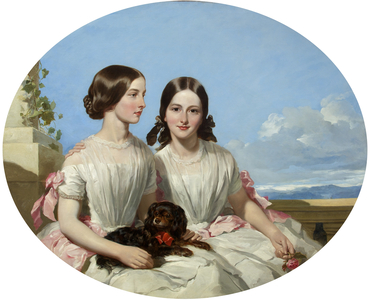 The Sisters, Annie and Henrietta Marie Shaw (oil on canvas)