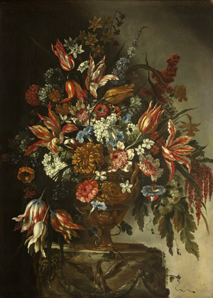 Flower Piece (oil on panel)