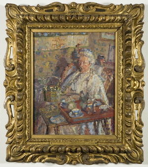 The Old Lady (oil on canvas)