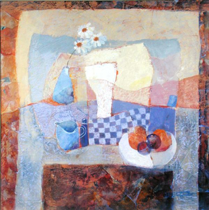 Summer Table Top (mixed media)