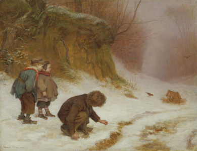 The Birdcatcher, 1869 (oil on panel)