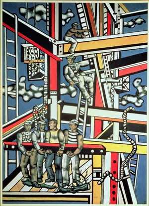 The Constructors, 1950 (oil on canvas)
