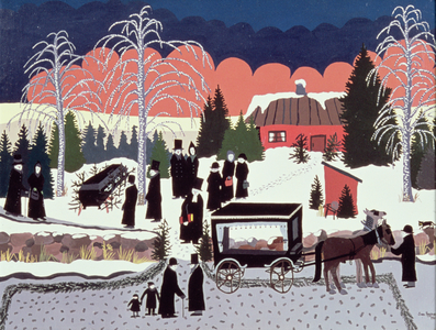 Funeral in Agunnarud, Smaland, 1969