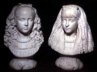 Effie and Mary Millais (marble)