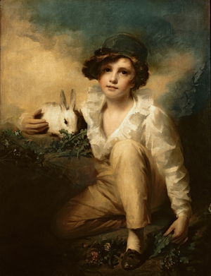 Boy and Rabbit, c.1814 (oil on canvas)
