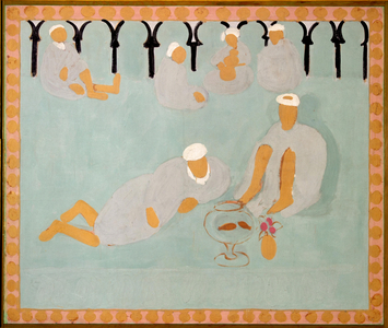 Arabian Coffee House, 1913 (glue colours on canvas)