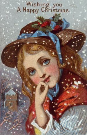 "Wishing You a Happy Christmas", (chromolitho)