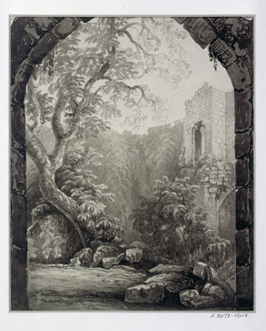 Cliffords Tower, York, Interior, 1827 (w/c on paper)