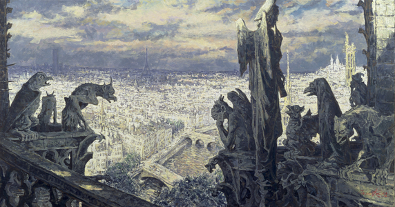 Chimaeras, 1992 (mixed media on canvas)