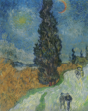 Country road in Provence by night, c.1890 (oil on canvas)