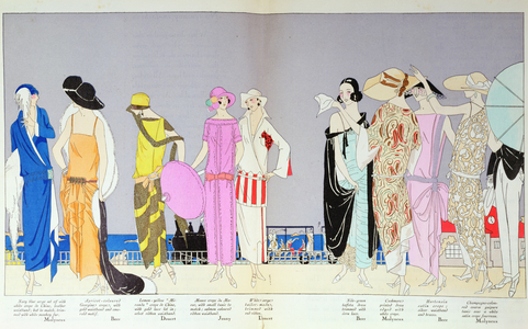 "The Seaside" fashion plate from Art, Goût, Beauté (print)