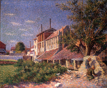 Tanneries alongside the River Bievre, 1887